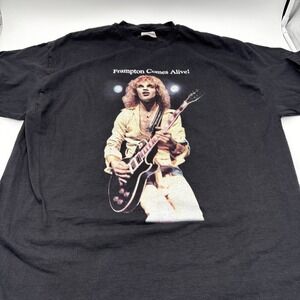 Frampton Comes Alive 25th Anniversary T-shirt Mens Size Extra Large Black 2003‎
